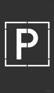 Skabelons&aelig;t duraline&reg; parkering S&aelig;ttet best&aring;r af fem slidst&aelig;rke skabeloner i PP-film med i alt seks motiver.
