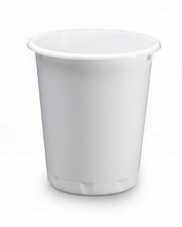Papirkurv basic 13l Rund papirkurv med greb kant. 1 stk