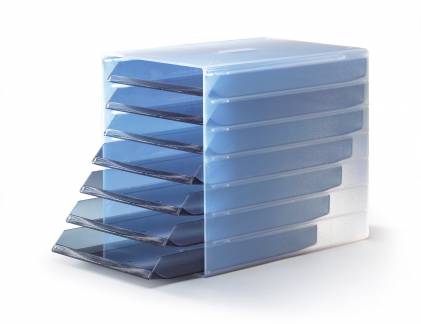 Skuffekabinet idealbox Skuffekabinet med syv åbne skuffer til dokumenter op til C4 format.