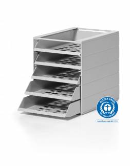 Skuffekabinet idealbox basic 5 Brevbakkesystem med fem bakker til dokumenter op til C4 format.