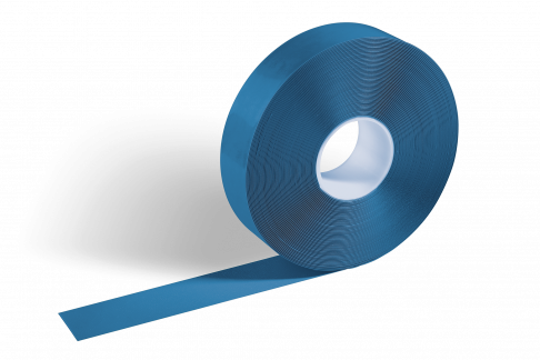 Markeringstape  duraline&reg; strong 50/12 Permanent markeringstape  DURALINE  STRONG 50/12 50mmx1,2mmx30m,bl&aring;, 1 rulle.