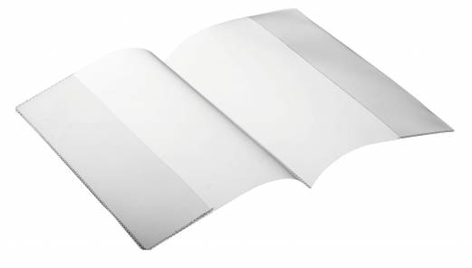 Dobbelt plastomslag a5 Dobbelt plastomslag med lodrette lommer i fuld l&aelig;ngde p&aring; indersiden til venstre og h&oslash;jre. Velegnet til brochurer, foldere og andre dokumenter i A5-format.Indvendige m&aring;l: A5-format (dobbelt). 296 x 210 mm