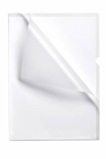 Plastomslag premium a4 pose med 10 stk. Slidst&aelig;rk og rivefast. Forsiden er lavet af bl&oslash;d, transparent folie. Farvet bagside af h&aring;rd folie med praktisk udstanset gribefordybning.