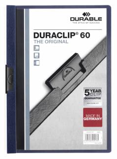 Duraclip&reg; 60 Den originale klemmappe med transparent forside, kan rumme op til 60 A4 sider.