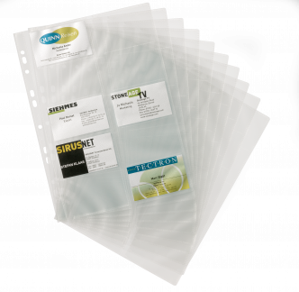 Visitkortlomme a4 Visitkortlomme A4 med plads til 20 visitkort