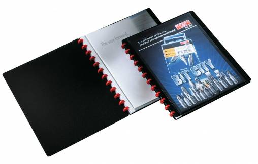 Displaybog duralook&reg; easy plus a4 20 lommer Den originale DURALOOK&reg; displaybog med klar forlomme og 20 udtagelige displaylommer.