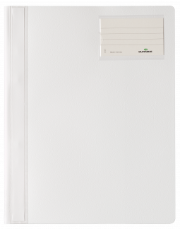 Tilbudsmappe a4+ opak Ekstra bred kvalitetsmappe i hård PVC med plastbelagt arkivbjælke og klar inderlomme på bagsiden.