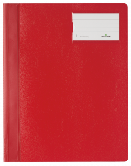 Tilbudsmappe a4+ opak Ekstra bred kvalitetsmappe i hård PVC med plastbelagt arkivbjælke og klar inderlomme på bagsiden.