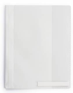 Tilbudsmappe a4+ etiketlomme 115x16 mm Den ekstra brede kvalitetsmappe til daglig brug, ogs&aring; velegnet til brug med hullede lommer. Med etiketholder i bunden af forsiden og slids til oph&aelig;ngningsskinne.