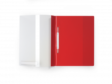 Tilbudsmappe a4+ etiketlomme 115x16 mm Den ekstra brede kvalitetsmappe til daglig brug, også velegnet til brug med hullede lommer. Med etiketholder i bunden af forsiden og slids til ophængningsskinne.