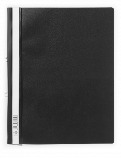 Tilbudsmappe med arkiveringsstrips a4+ Stiv PVC-mappe med klar forside og udtagelig arkiveringsstrimmel (hulning 80 mm) til arkivering i store hæftemapper og ringbind. Med etiketholder i fuld længde og kanal til ophængningsskinne.