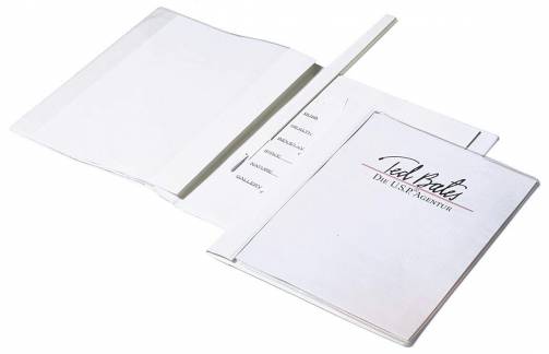 Pr&aelig;sentationsmappe duraplus&reg; de luxe a4+ En kvalitetsmappe til overlegen pr&aelig;sentation. Til tilbud, certifikater, rapporter, pr&aelig;sentationer, jobans&oslash;gninger og forretningsrapporter.