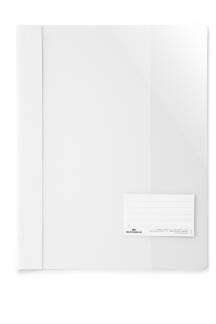 Clear view folder St&aelig;rk tilbudsmappe til A4+ format. Med etiketlomme og indvendig lomme