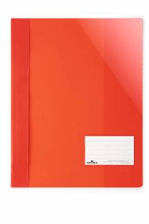 Clear view folder St&aelig;rk tilbudsmappe til A4+ format. Med etiketlomme og indvendig lomme