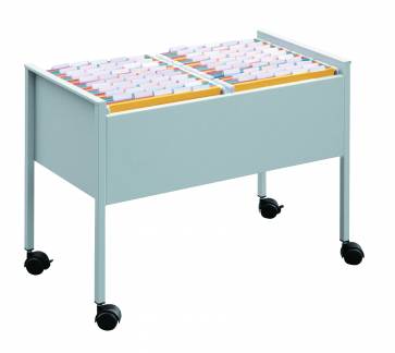 Economy h&aelig;ngemappevogn 100 duo Vogn af st&aring;l til ca 100 stk A4-h&aelig;ngemapper.