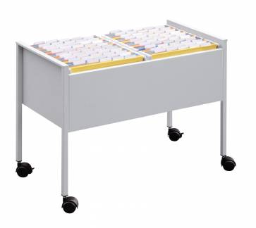 Economy h&aelig;ngemappevogn 100 duo Vogn af st&aring;l til ca 100 stk A4-h&aelig;ngemapper.