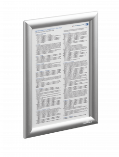 Klikramme aluminium a4 Klikramme med 25 mm aluminium profil i A4 format