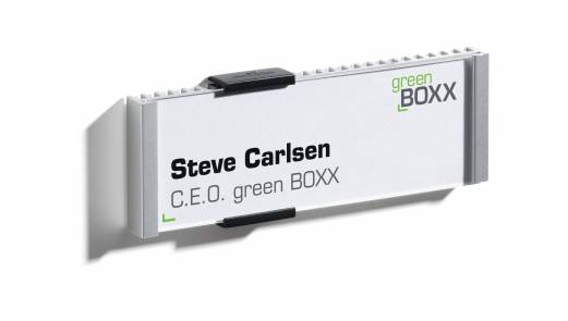 Info sign 149x52mm D&oslash;r og v&aelig;gskilte i aluminium og frontplade i akryl. Design indstiksetiket med gratis skabelon. 1 stk