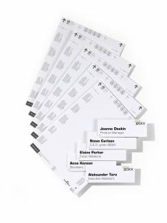 Info sign indstik 149x52,5mm Extra indstik p&aring; A4-ark til skilte INFO SIGN 4800 og  CLICK SIGN 4860. 10 ark/50 skilte