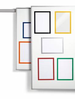 Inforamme duraframe&reg; magnetic a4 Magnetisk informationsramme til oplysninger i A4-format. 5 stk/pose