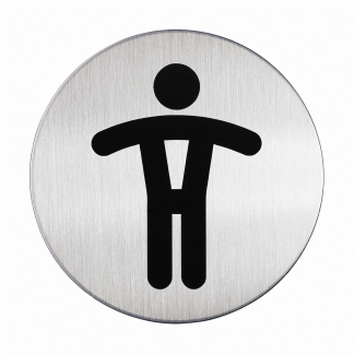 Skilt herretoilet Pictogram af rustfrit stål