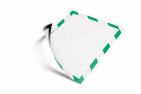 Inforamme duraframe&reg; magnetic security a4 To farvet magnetisk informationsramme til sikkerhed og advarsel oplysninger i A4-format. 5 stk/pose