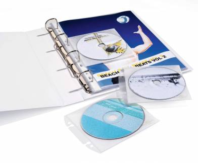 Cd/dvd cover easy, arkiverbart CD-lommer til DURABLE CD RACK, CD MOBILEASY b&aelig;rbar lommebog eller til arkivering i mapper og ringbind med 8 cm arkiveringsmekanismer.