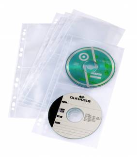 Cd/dvd cover light s arkiverbart CD/DVD-omslag i polypropylen til 4 CD'er/DVD'er. Med universel udstansning til arkivering i A4-ringbind og mapper.