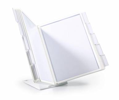 Vario&reg; table 10 Komplet registersystem med bordstativ af metal og 10 A4-lommer i polypropylen.