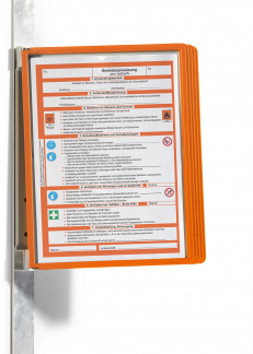 Registersystem vario® magnet wall 5 Komplet registersystem med magnetisk vægstativ og 5 stk A4-lommer i polypropylen.