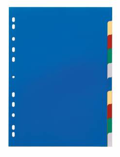 Faneblad 1-10 Faneblad i pp-plast med kartonforblad. A4 format