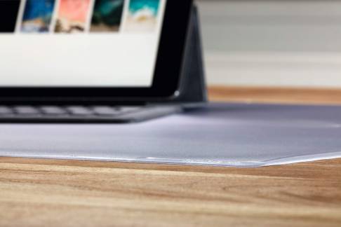 Skriveunderlag duraglas&reg; 650x500 mm Transparent og anti-genskin skriveunderlag. Ideel til underliggende notater mm.