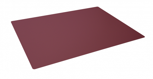 Skriveunderlag 650 x 500 mm med afrundede hjørner  pp Skriveunderlag PP med fleksibel skriveflade, afrundede hjørner