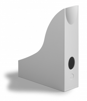 Tidsskriftholder eco a4 Tidsskriftholder til A4-formater med grebshul. Artiklen er forsynet med miljømærket Blue Angel