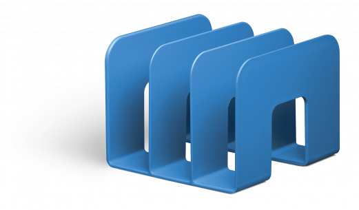 Katalogholder eco Katalogholder med tre rum til magasiner og brochurer. Artiklen er forsynet med miljømærket Blue Angel