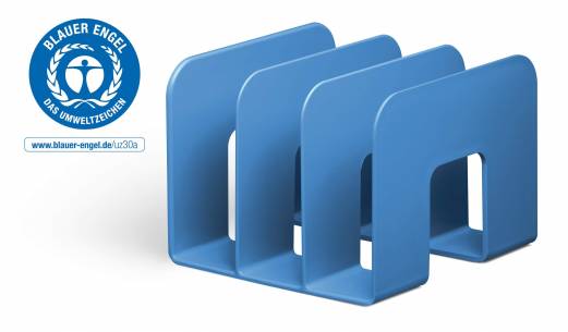 Katalogholder eco Katalogholder med tre rum til magasiner og brochurer. Artiklen er forsynet med milj&oslash;m&aelig;rket Blue Angel