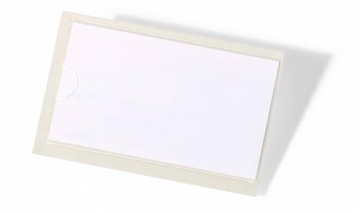 Pocketfix&reg; 74x43 mm Selvkl&aelig;bende pp-lomme med &aring;bning p&aring; den ene side.  10 stk.