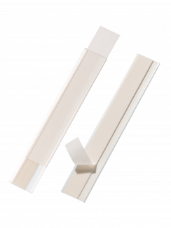 Hyldeforkant scanfix® 200x30 mm selvklæbende Selvklæbende, scanbar etiketholder til mærkning af f.eks. hyldeforkanter. Åben i toppen og i siden. Skrivehøjde 2,7 cm, længde 20 cm. 5/pose