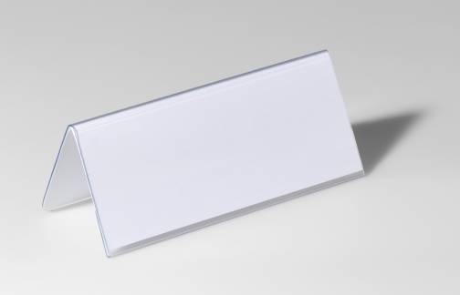 Bordskilteholder 61x150  mm Holder af robust plast. Læsbar fra begge retninger.