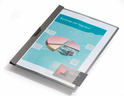 Pocketfix&reg; 90x57 mm Selvkl&aelig;bende pp-lomme med &aring;bning p&aring; den ene side. Leveres med indstik.  10 stk.