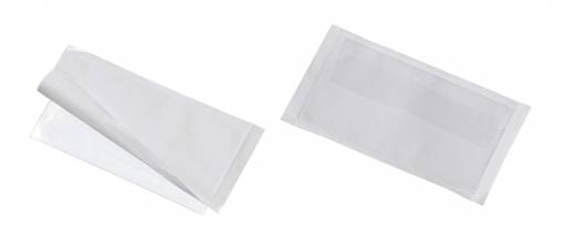 Pocketfix&reg; plus Selvkl&aelig;bende pp-lomme med flap.  Plads til 15 stk visitkort.  10 stk.