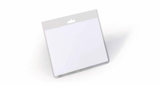 Navneskilt security uden fastg&oslash;relse 60x90 mm Navneskilt af robust plast. Til kombination med f.eks. halssnor der lukker &aring;bningen p&aring; lommen. Tv&aelig;rformat. 5 stks pakke.