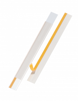 Hyldeforkant scanfix® 1000x62 mm selvklæbende Selvklæbende, scanbar etiketholder til mærkning af f.eks. hyldeforkanter. Åben i toppen og i siden. Skrivehøjde 6 cm, længde 1 meter.