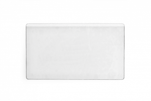 Pocketfix® 101x61 mm stor pakke Selvklæbende pp-lomme med åbning på den ene side. Leveres uden indstik.  10 stk.