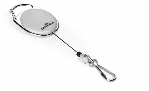 Yoyo-holder style Yoyo-holder med metalkrog, velegnet til navneskilte og kortholder med hul.