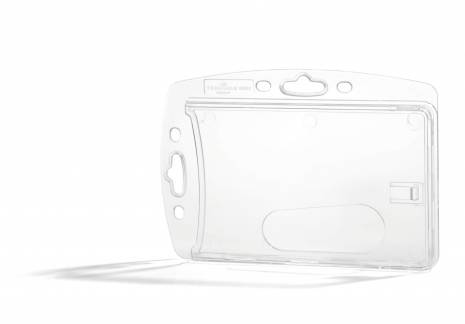 Id-kortholder akryl Holder af slidst&aelig;rkt akryl med plads til 1 stk. sikkerhedskort. 10 stk. Til kombination med f eks halssnor.