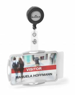 Id-kortholder eco til to kort &Aring;ben kortholder til 2 kort i formatet 54 x 87 mm. Kan kombineres med clip, halssnor eller yoyo. Artiklen er forsynet med milj&oslash;m&aelig;rket Blue Angel.