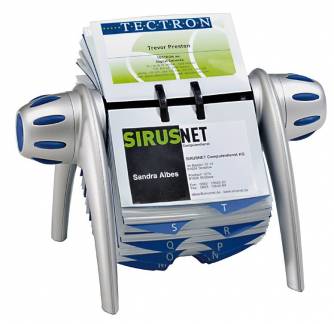 Visifix®flip vegas Rullekartotek til visitkort med 200 lommer med plads til 400 visitkort.