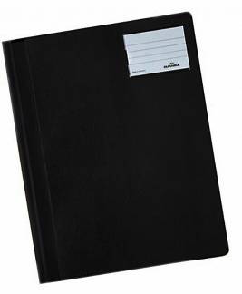 Tilbudsmappe a4+ opak Ekstra bred kvalitetsmappe i hård PVC med plastbelagt arkivbjælke og klar inderlomme på bagsiden.