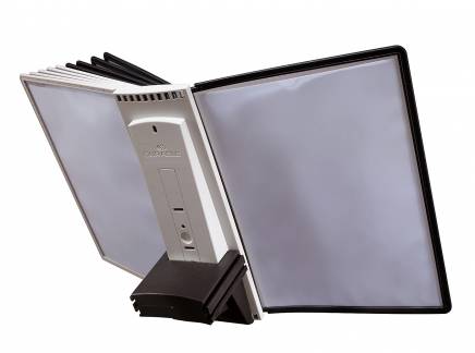 Sherpa® extension set 10 Komplet sæt med stativ og 10 A4-lommer i polypropylen til udbygning af SHERPA® bordmodel.